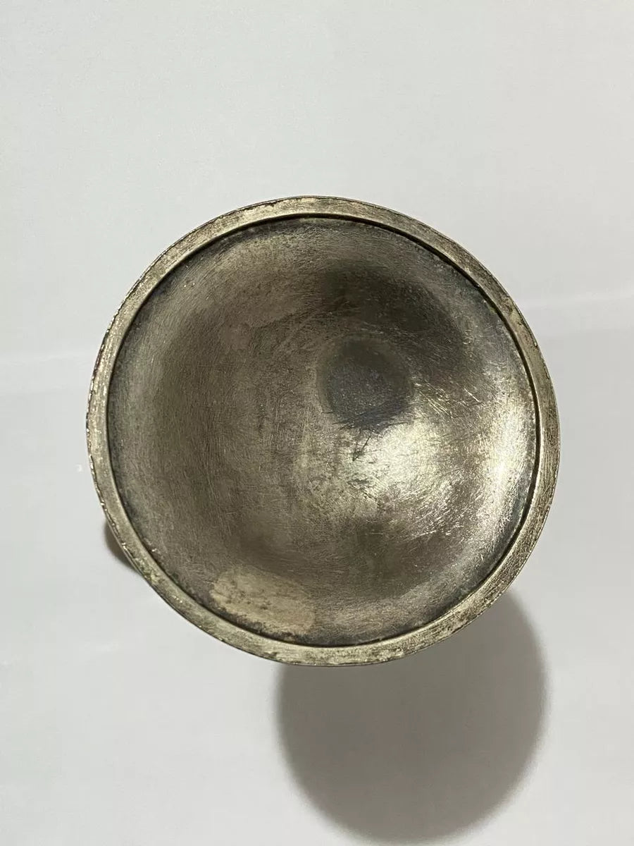 Vaso Antigo Mini Jarra Art Decor Espessurada A Prata