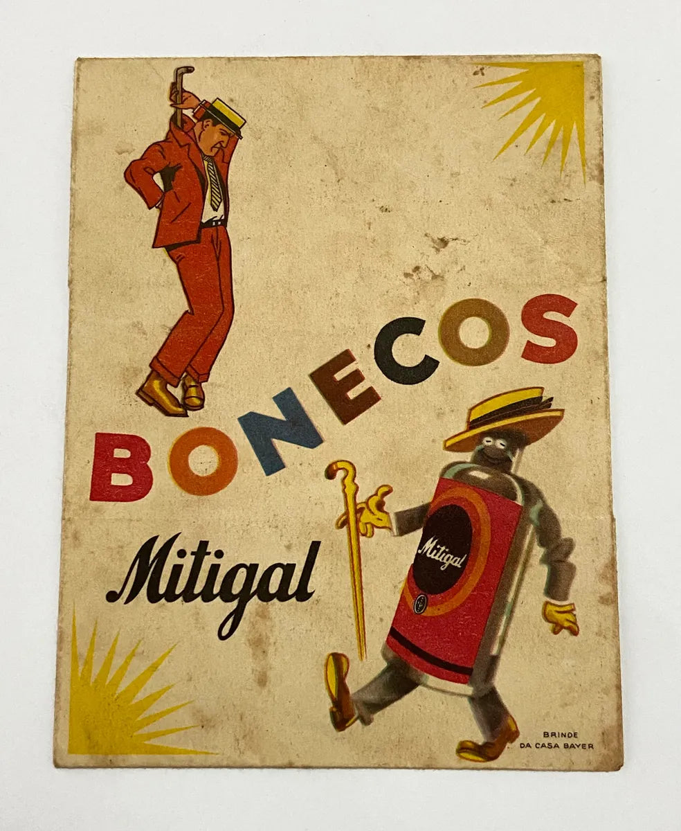 Brinde Folheto Antigo Casa Bayer - Bonecos Mitigal
