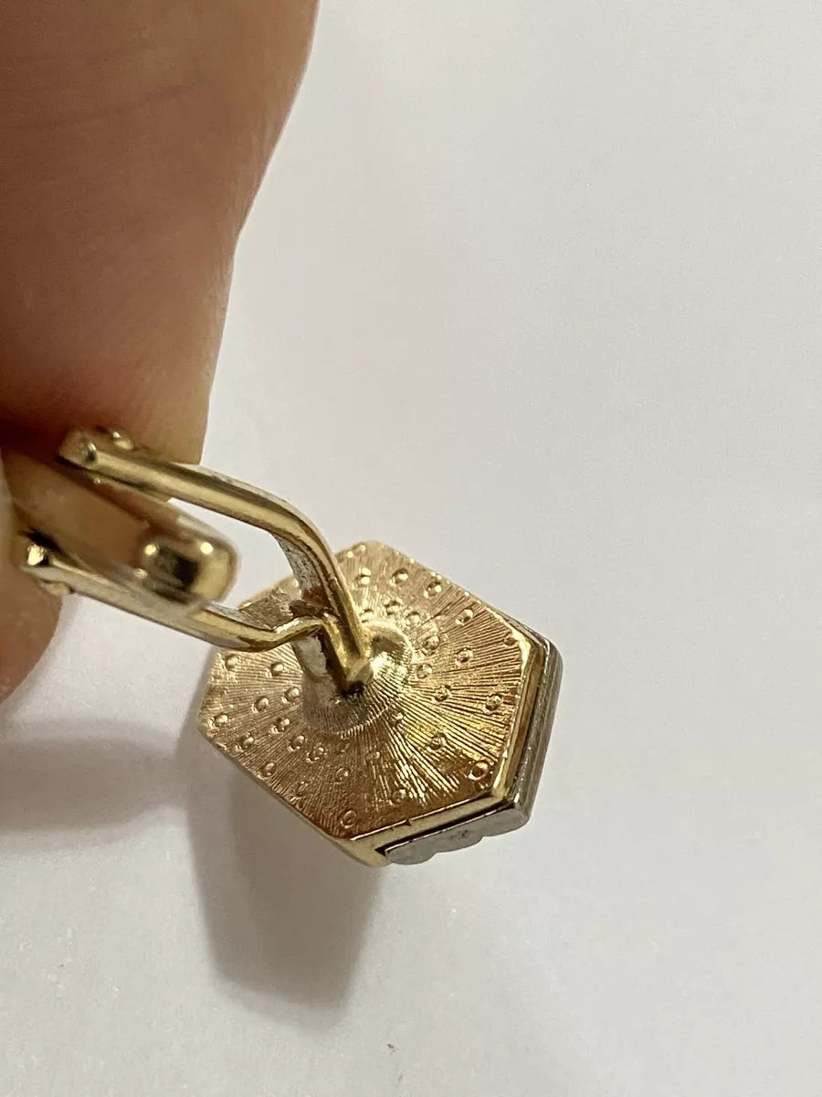 Par De Abotoaduras Valentino Douradas