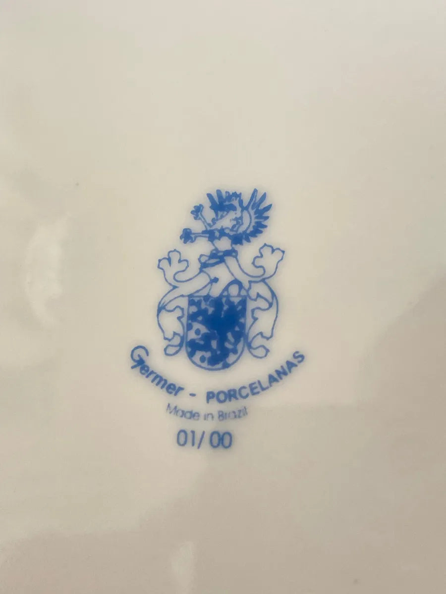 2 Pratos Antigos Germer Porcelana 21cm