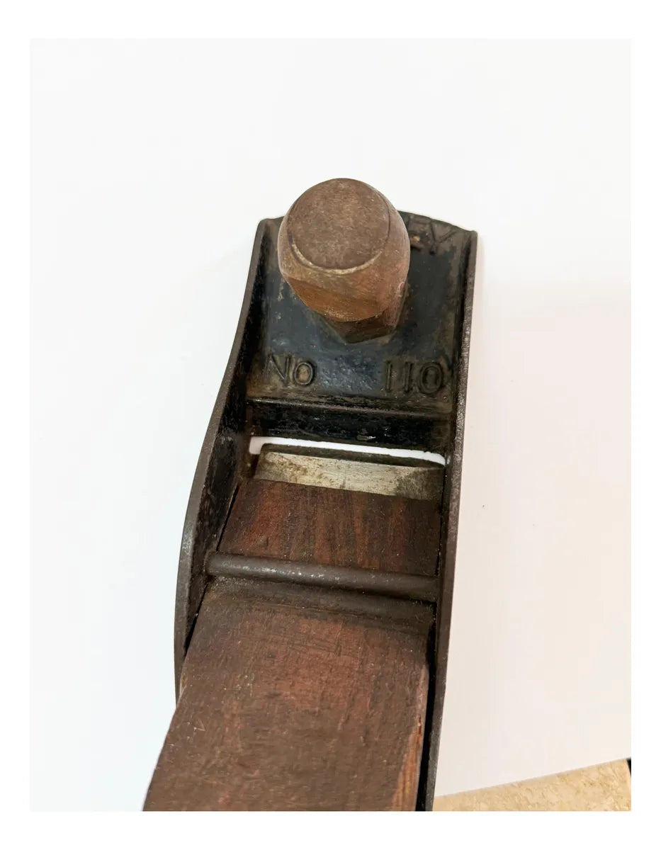 Plaina Manual Antiga Stanley No 110 Ferro E Madeira 16,5cm