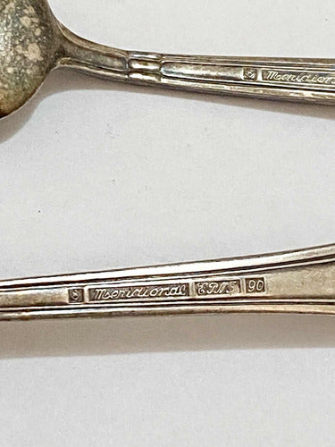 Colheres Antigas Meridional Prata Epns 90 + Raspador