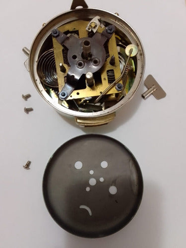 Relógio Despertador Antigo Kienzle Rubi Dourado E Verde