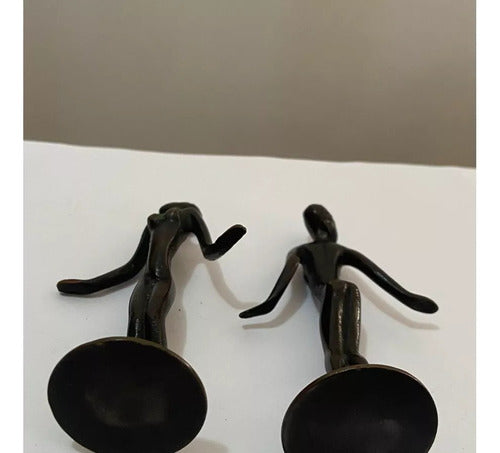 Escultura Art Noveau Antiga Bronze Figura Feminina