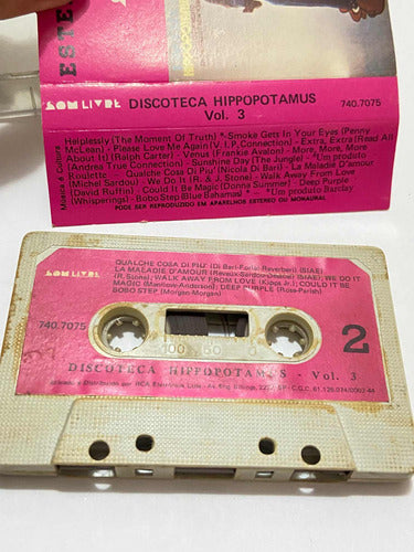 Antiga Fita Cassete K7 Som Livre - Discoteca Hippopotamus