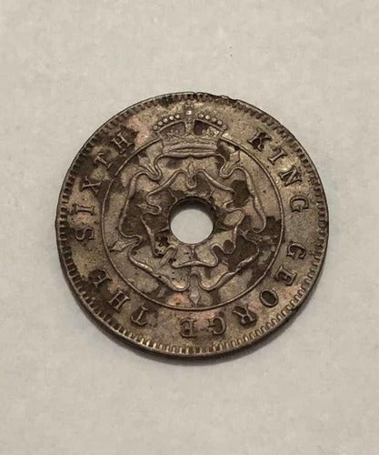 Antiga Moeda De Bronze 1951 Rodésia Do Sul 1/2 Pence