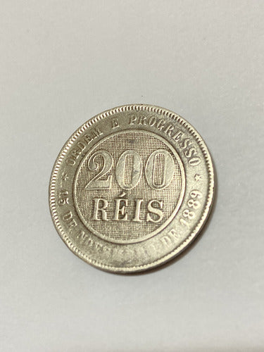 Moeda Antiga 200 Réis 1893