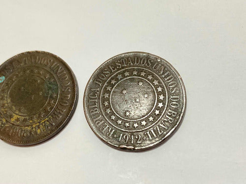 Moedas Antigas 40 Réis - 08 E 12