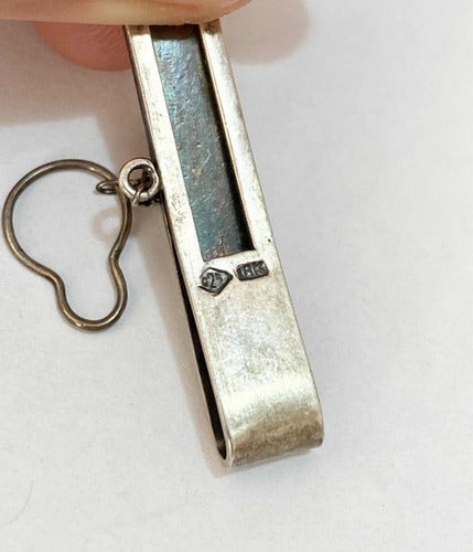 Prendedor De Gravata Antigo Prata 925