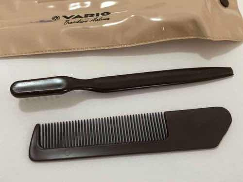 Kit Antigo De Passageiro De Avião Varig - Escova E Pente