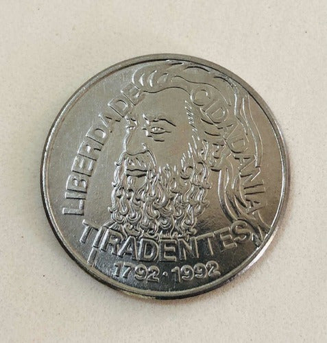 Moeda Antiga 5000 Cruzeiros Tiradentes 1992