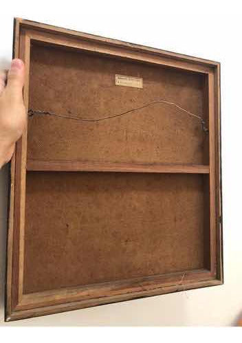 Quadro Antigo Assinado J. Giullaume 1969 Janela