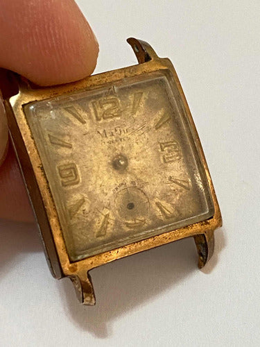 Relógio Antigo Suíço Mafil 17 Jewels Dourado