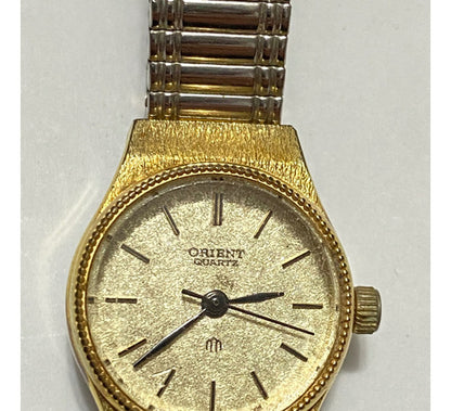 Relógio Antigo Orient Quartz Japan Dourado