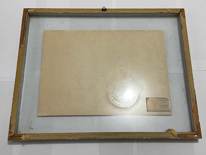 Quadro Antigo Em Nanquim - Rua De Pedra