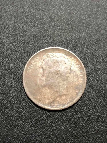 Moeda Antiga De Prata 1913 Belgica 1 Franco