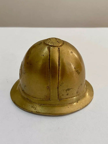 Abridor De Garrafa De Bronze Antigo Em Forma De Capacete