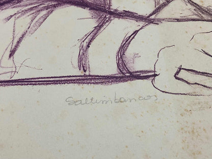 Quadro Gravura Antiga Palhaço Assinada E Numerada