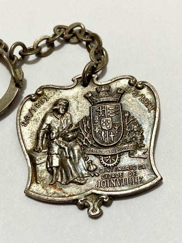 Chaveiro Antigo Centenário Da Cidade De Joinville 1951