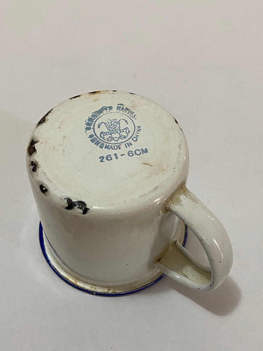 Caneca Esmaltada Antiga Pintura Floral - Harvest China