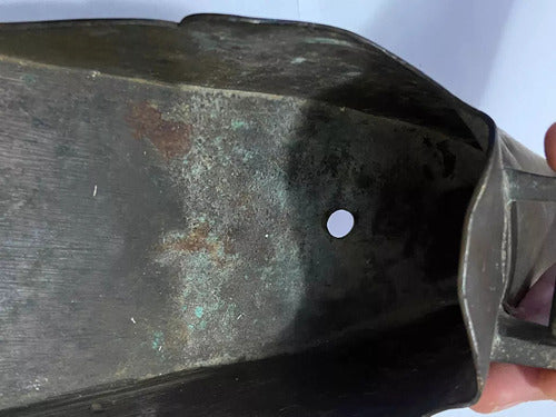 Antigo Vaso Para Flores Floreira De Parede Bronze