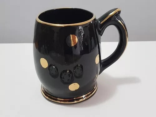 Caneca E 3 Pratinhos Decorativos Em Porcelana Antiga