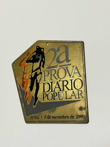 Medalha Antiga 2a Prova Diario Popular 10k Corrida