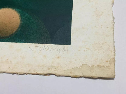 Quadro Gravura Antiga *pássaro* Assinada E Numerada