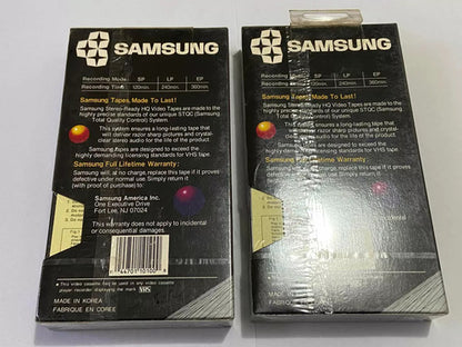 Fitas Antigas Vhs Lacradas Virgem Samsung T 120 Stereo Video