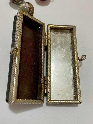 Caixa Antiga Com Pingentes De Vidro Cidades Da Europa