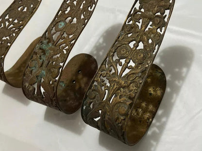 Suportes De Bronze Antigo Para Cortina Lote 3