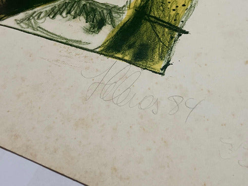 Quadro Gravura Antiga Palhaço Assinada E Numerada