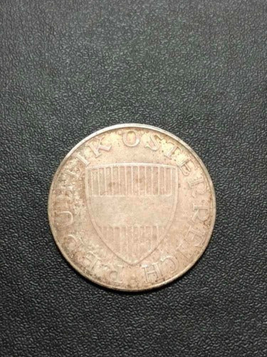 Moeda Antiga Prata Austria 1957 10 Shillings