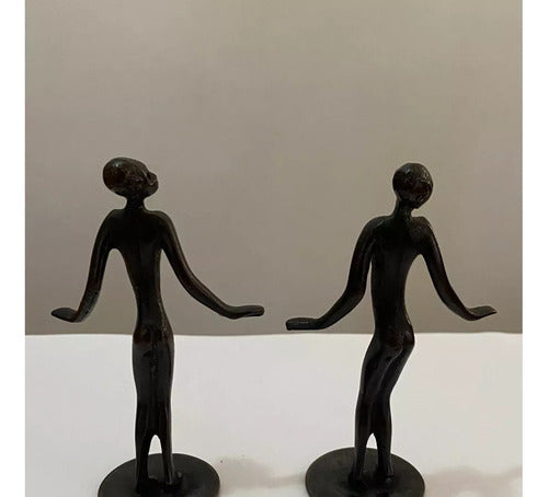 Escultura Art Noveau Antiga Bronze Figura Feminina