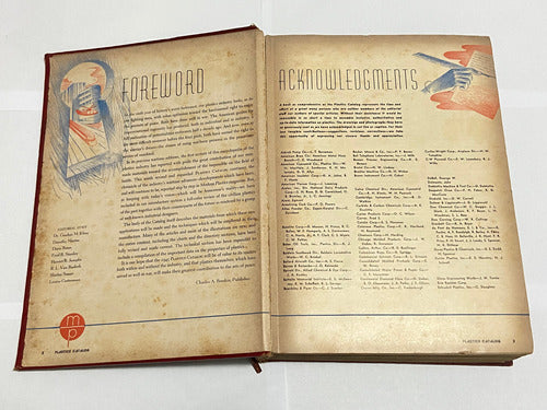 Livro Antigo Catálogo De Plásticos -  A Enciclopédia 1945