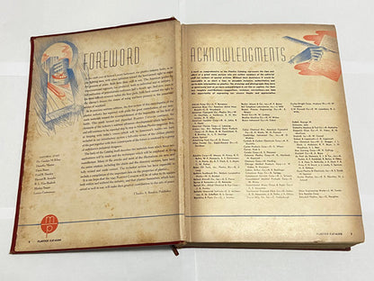 Livro Antigo Catálogo De Plásticos -  A Enciclopédia 1945