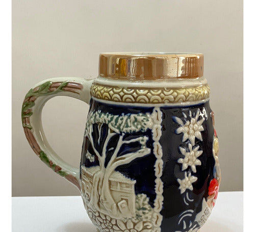 Caneca Cerâmica Antiga 1966 Festa Da Cerveja Clube Pinheiros