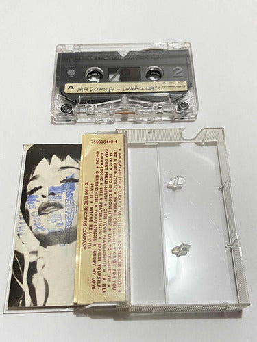 Antiga Fita Cassete K7 Madonna The Immaculate Collection