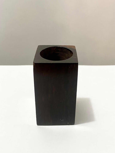 Antigo Porta Lapis / Caneta Em Madeira Nobre