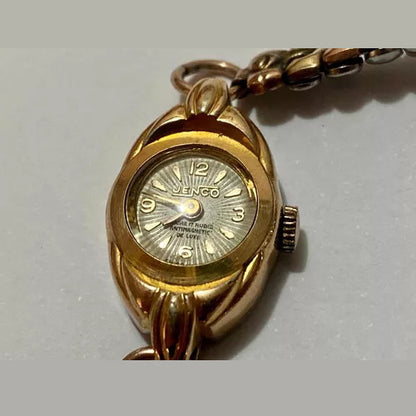 Relógio Antigo Jenco 17 Rubis Dourado Swiss Made 1081 Funcio