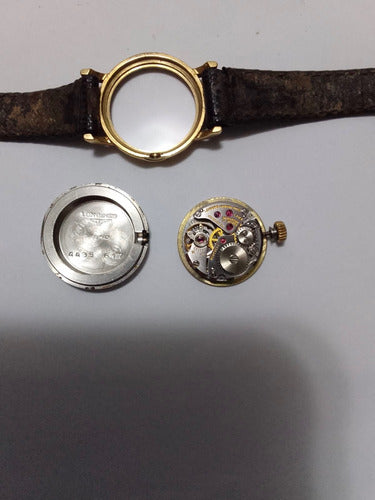 Relógio Antigo Longines Swiss Banhado Ouro Funcionando