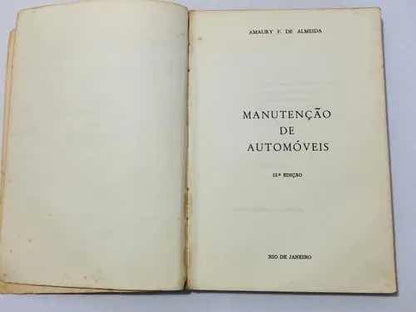 Livro Manual Antigo Manutenção De Automóveis Vw Ford Gm