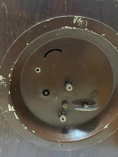 Relógio Antigo De Mesa Marca Madera Caixa Em Madeira Nobre