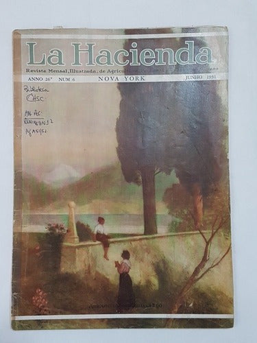 Revista Antiga La Hacienda Junho 1931, Nova York