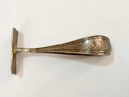 Antigo Raspador Talher Pazinha Cor Prata