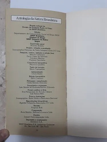 Antiga Fita Cassete K7 - Antologia E Memorias Brasileiras