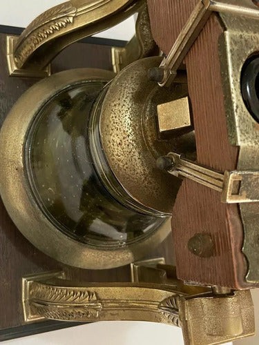 Licoreira Antiga Em Formato De Sino Com Caixa De Musica