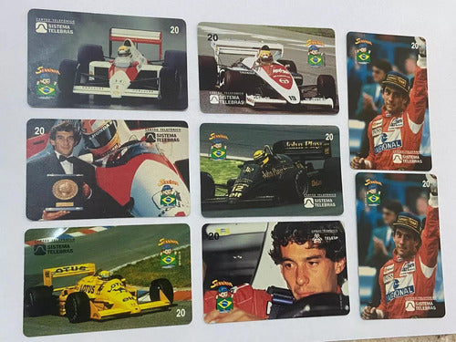 Coleção Cartões Telefônicos Antigos Ayrton Senna F1