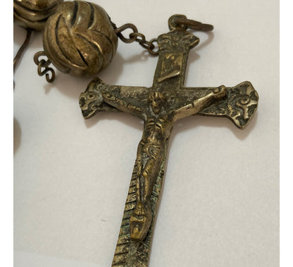 MAGNÍFICO TERÇO GIGANTE ANTIGO em alpaca 2 METROS