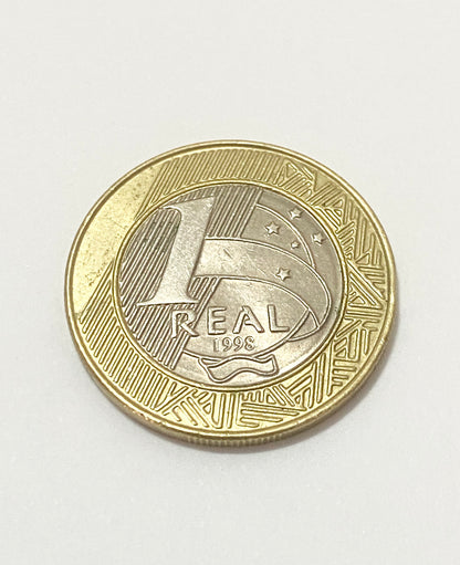 Moeda Brasil 1 real 1998 Direitos Humanos Bimetálico MBC